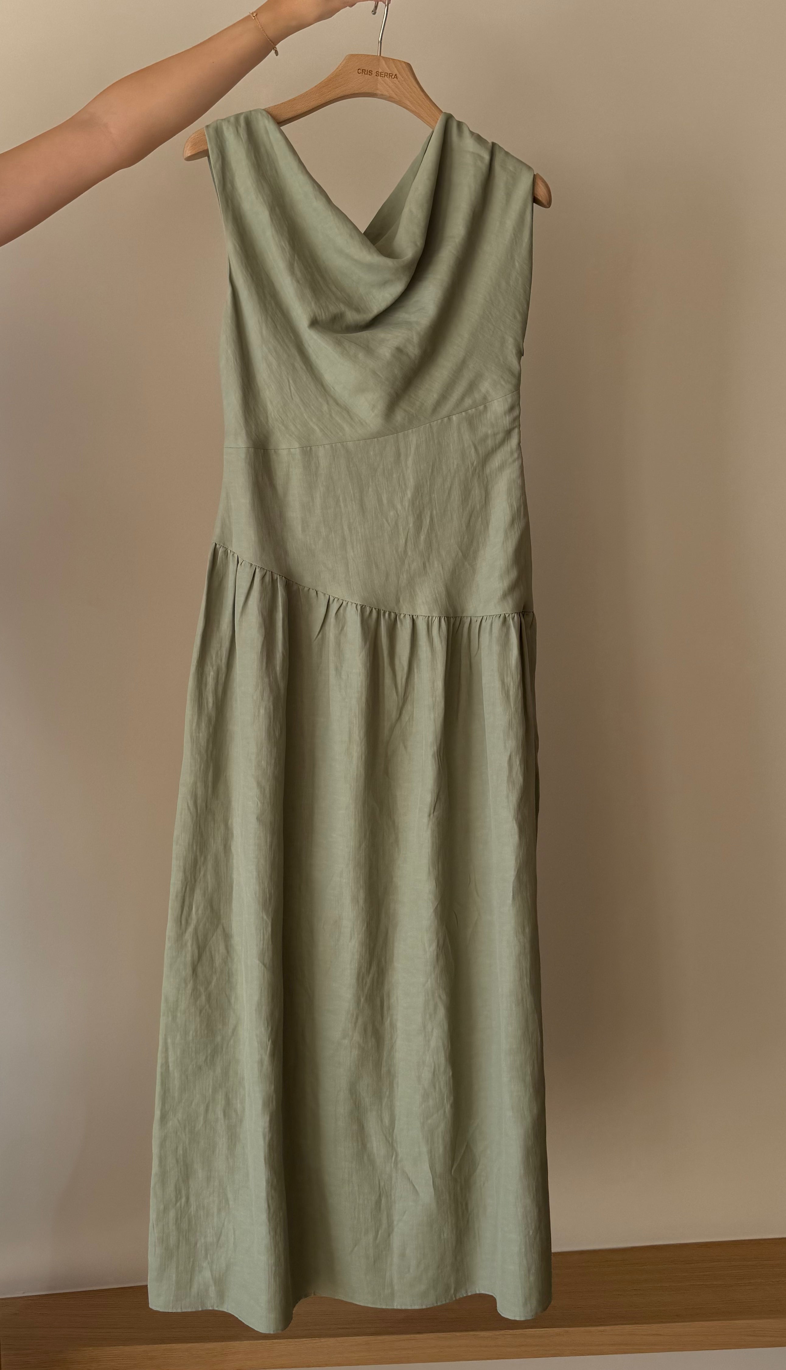 Allegra Smoke Green Dress