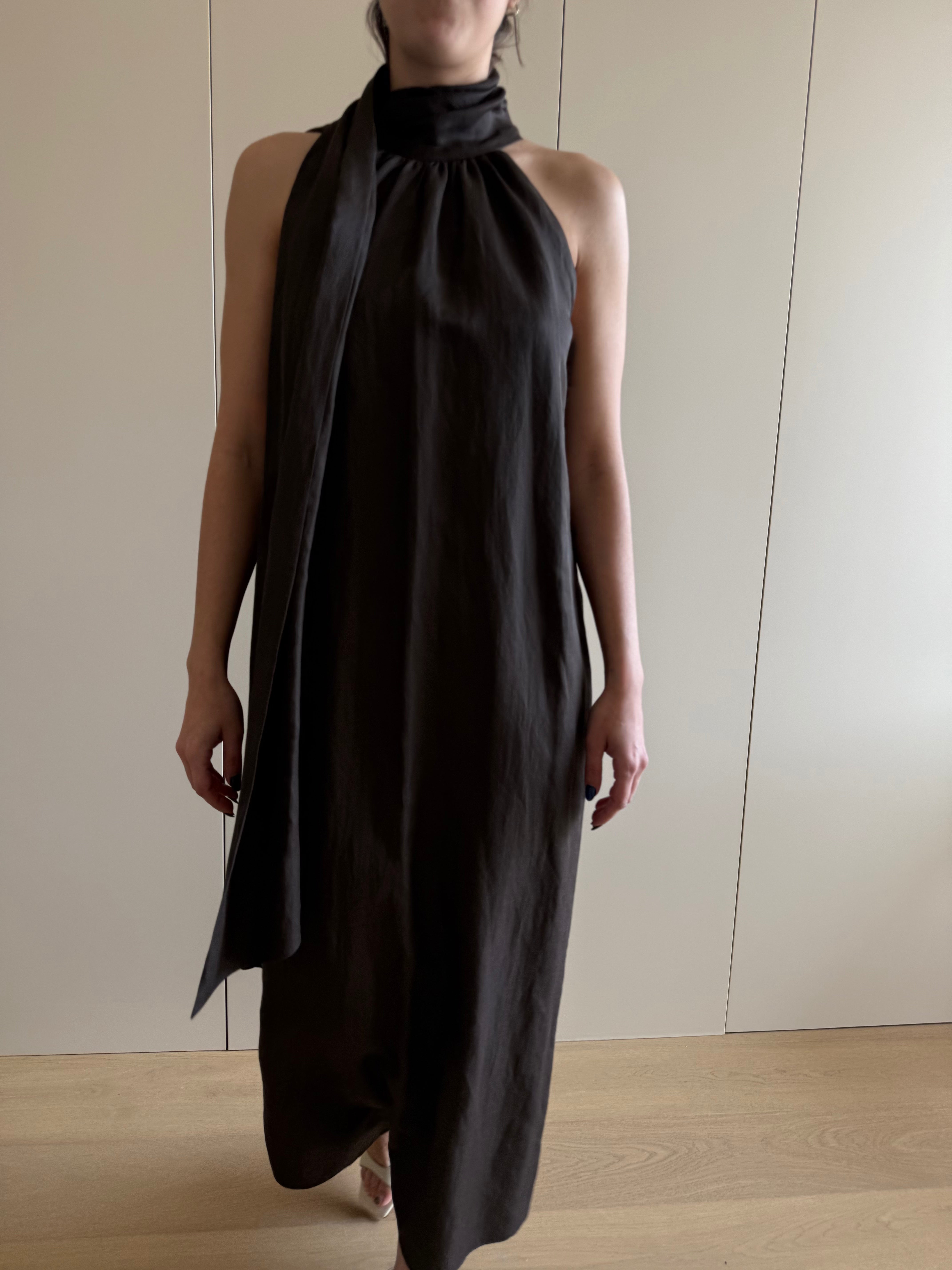 Vestido Emilie Chocolate Linen