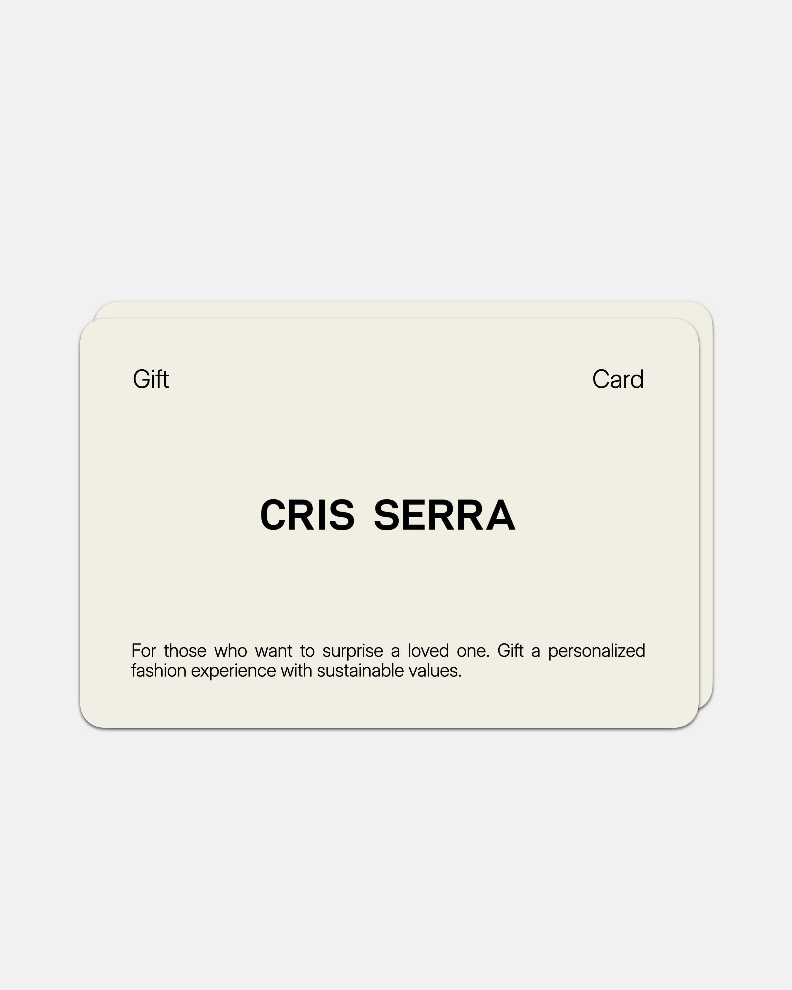 CRIS SERRA GIFT CARD
