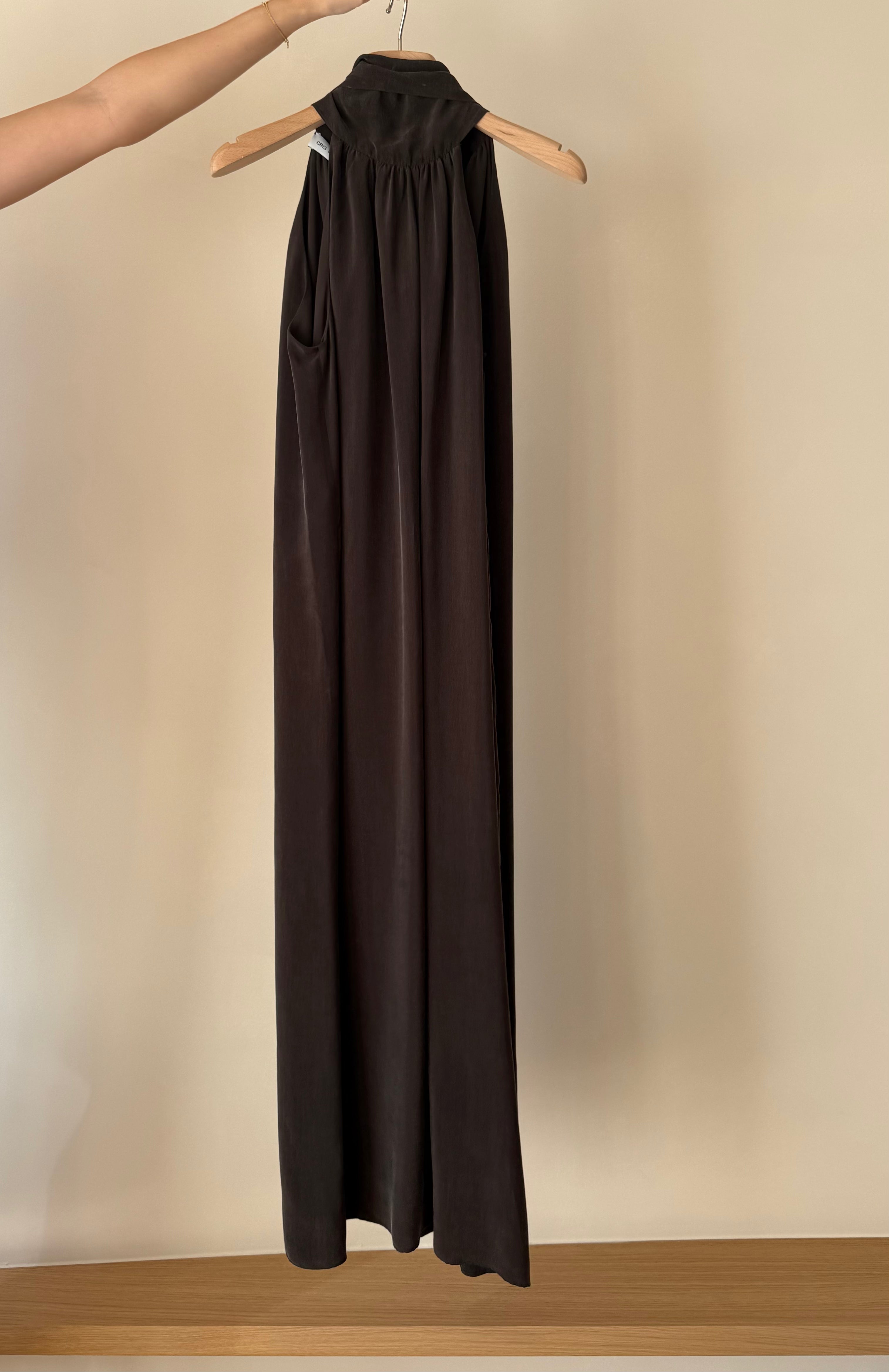 Vestido Emilie Cupro Chocolate