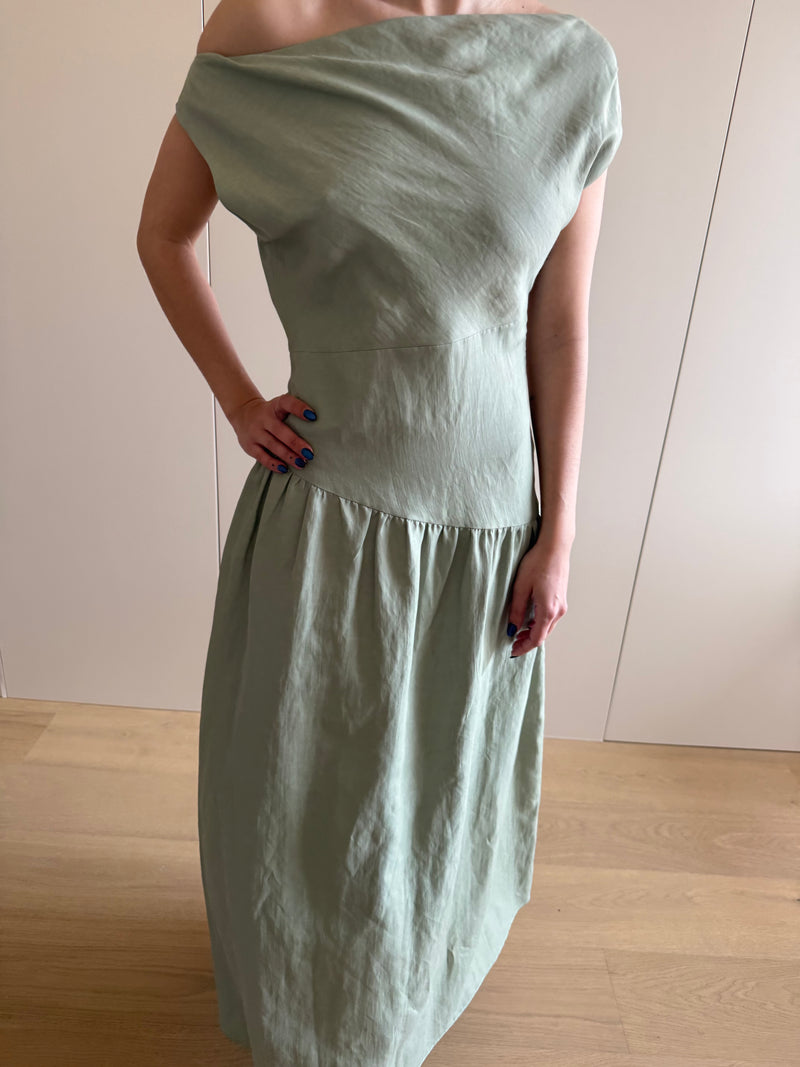 Allegra Smoke Green Dress