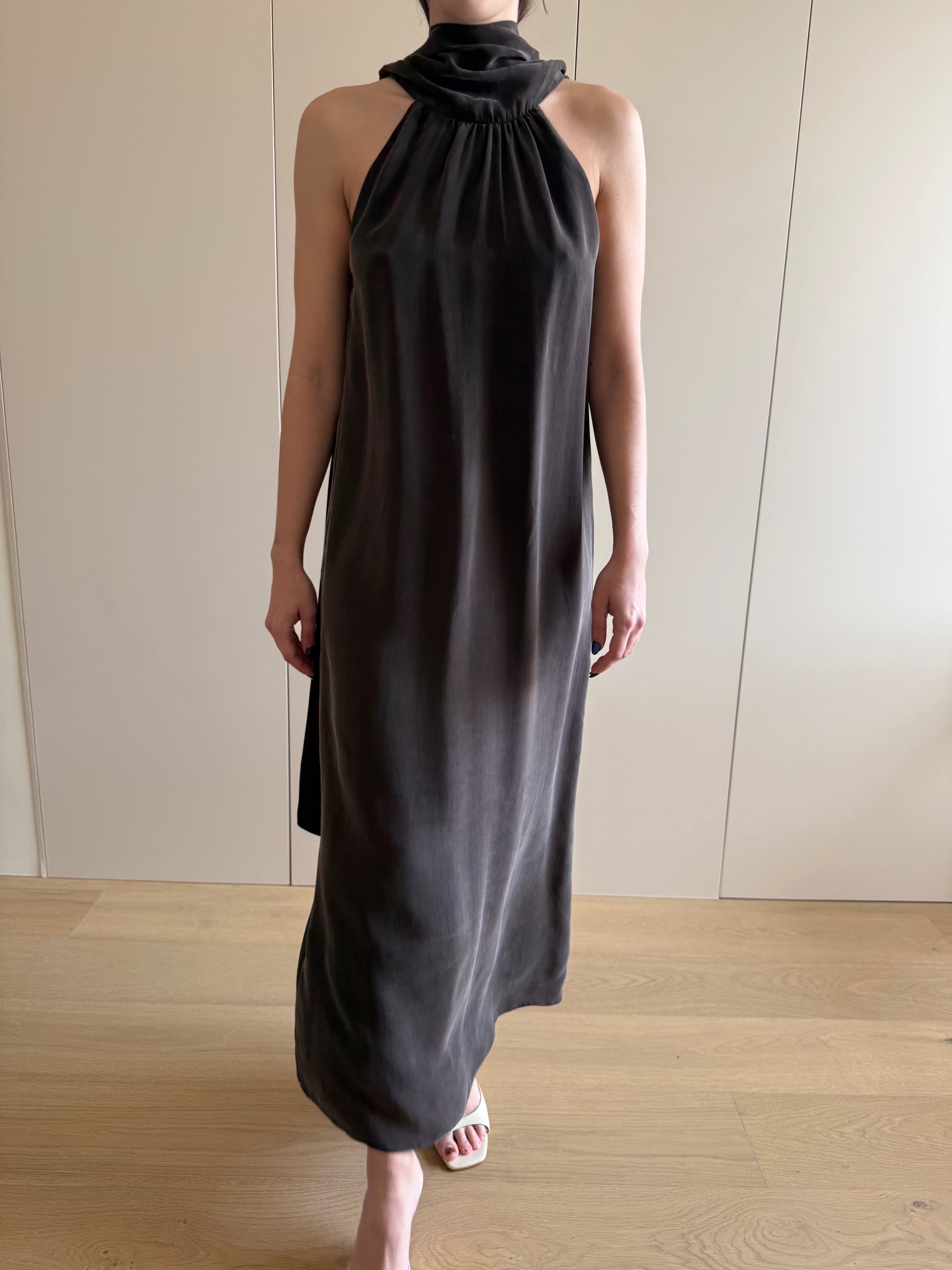 Vestido Emilie Cupro Chocolate