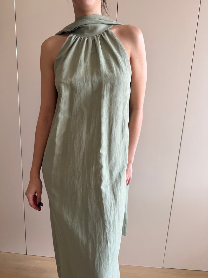 Emilie Smoke Green Dress