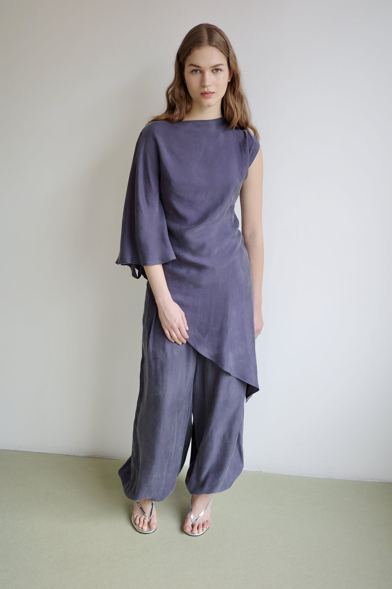 Mary Jane Pleated Balloon Cupro Pant