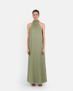 linen smoke green