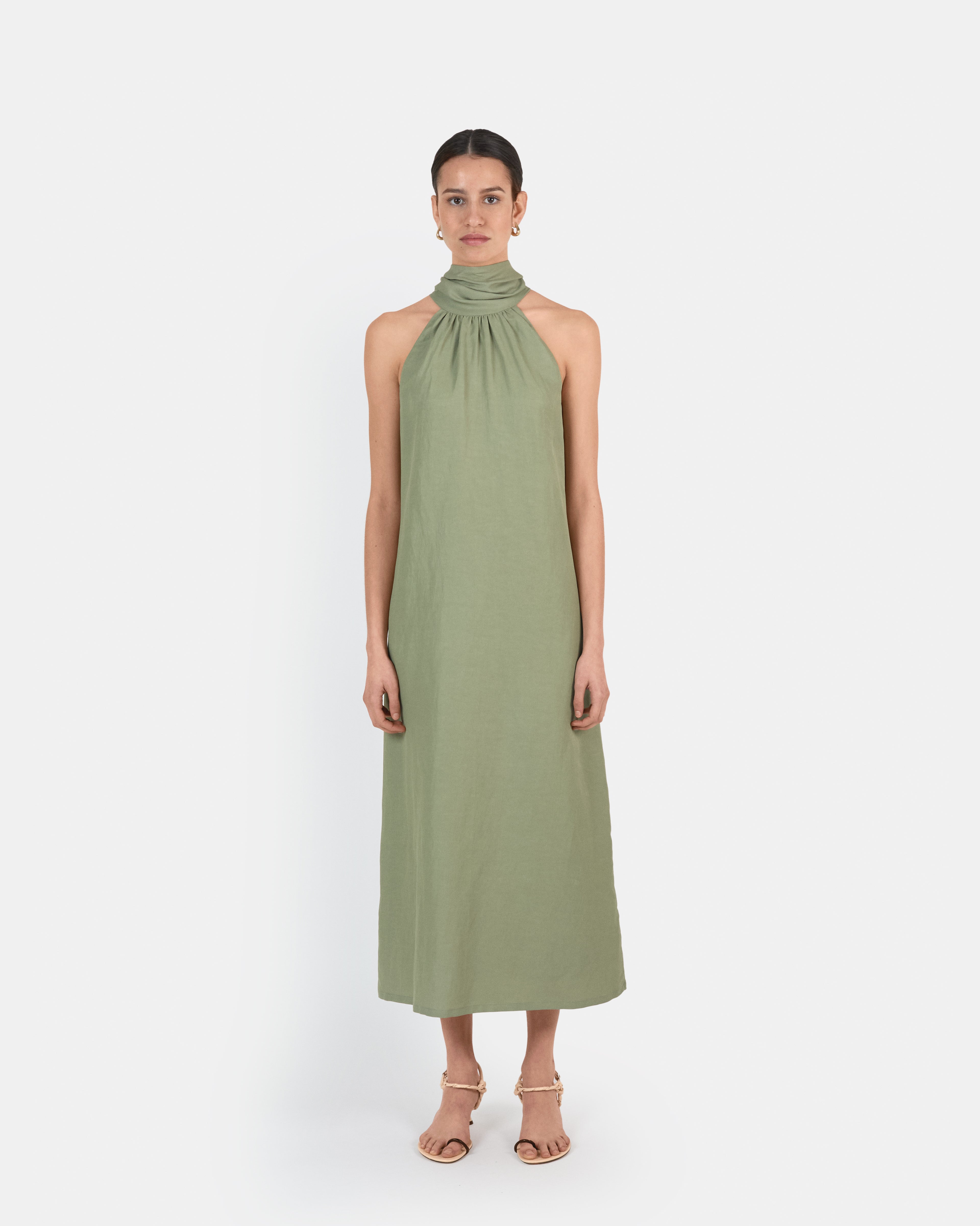 Emilie Smoke Green Dress