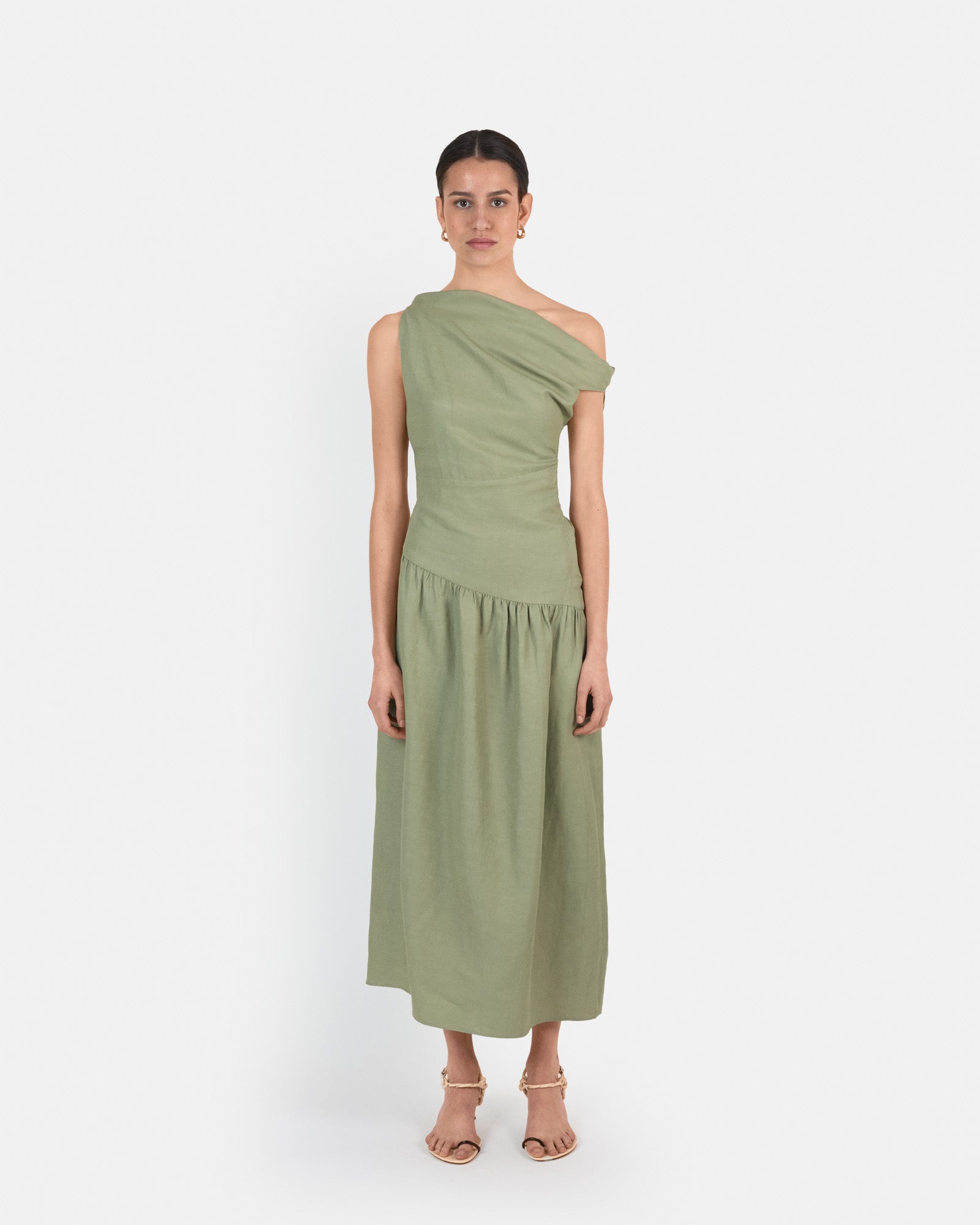 Linen Smoke Green#1
