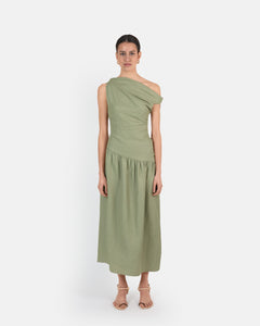 linen smoke green