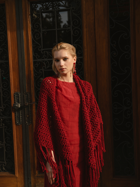 FRINGED SHAWL